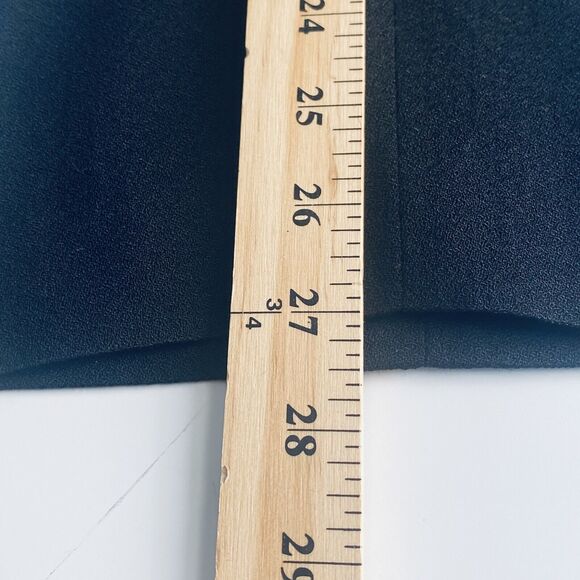 Talbots Dress Pants 10 Petite Black Wool Pleated Lined Minimalist Imperfect - Picture 9 of 9